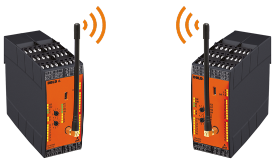 Radio controlled safety system - Pair mode